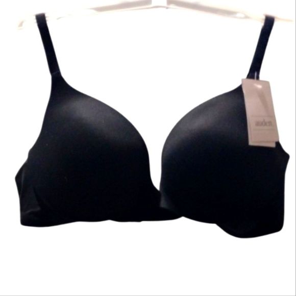 AUDEN Ebony Black Lightly Lined Demi Coverage Underwire Bra Size 36A New NWT - Picture 1 of 6